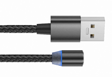 Купить  кабель usb магнитный, черный, 360°, 1 м. в интернет-магазине АБСМАРКЕТ!